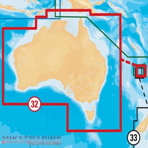 Карта Navionics 32XG: Австралия