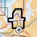 Карта Navionics 45XG: Скагеррак и Каттеган
